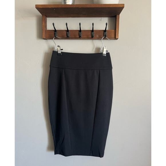 NEW Kardashian Kollection Black Long Line Stretch Nouveau Pencil Skirt SMALL - Picture 2 of 7